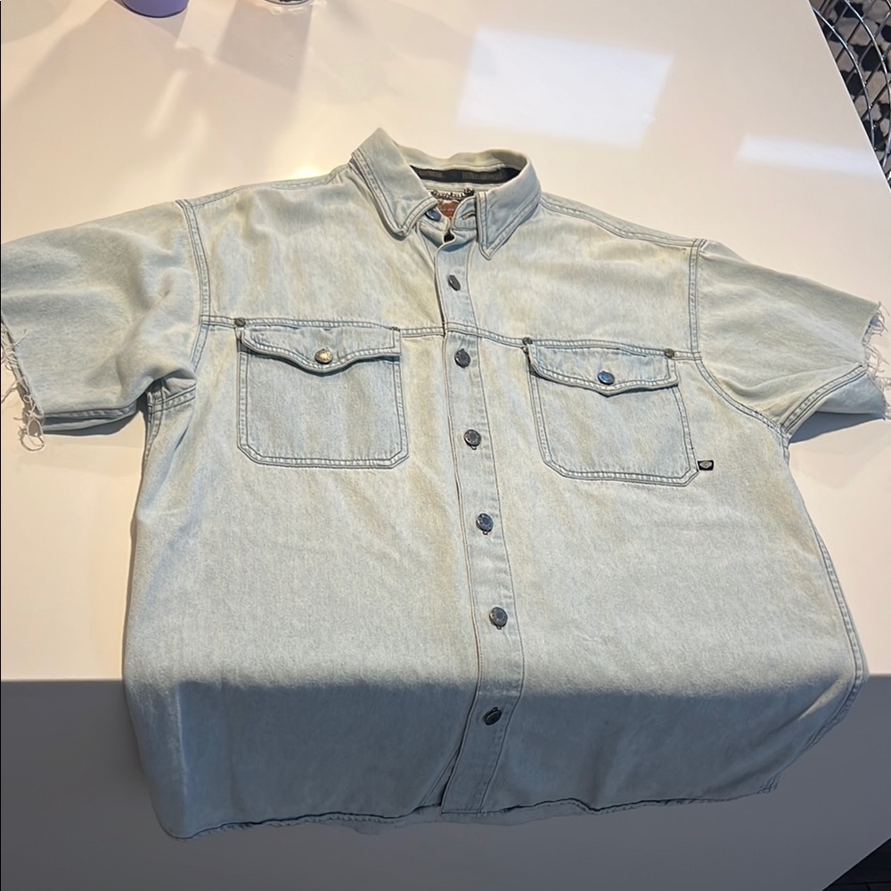 Harley Davidson Light Blue Denim Shirt
